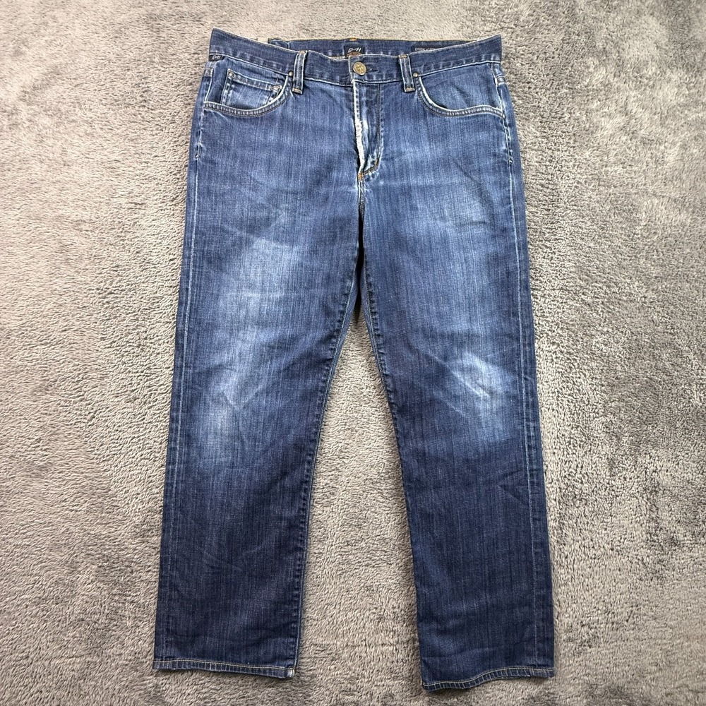 Citizens of Humanity Sid 33x28 Men's Jeans Blue Wash Distressed Denim Y2K